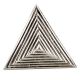 Triangular Pyramid Antique Silver Aluminium Cabinet Knob